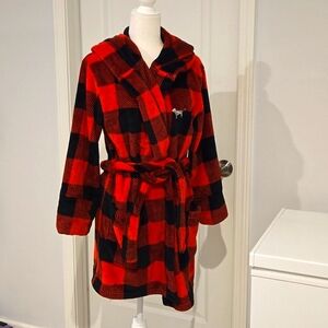 Pink Plaid Robe